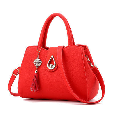 Bolso de Mano con Borlas y Asa Superior Mujer