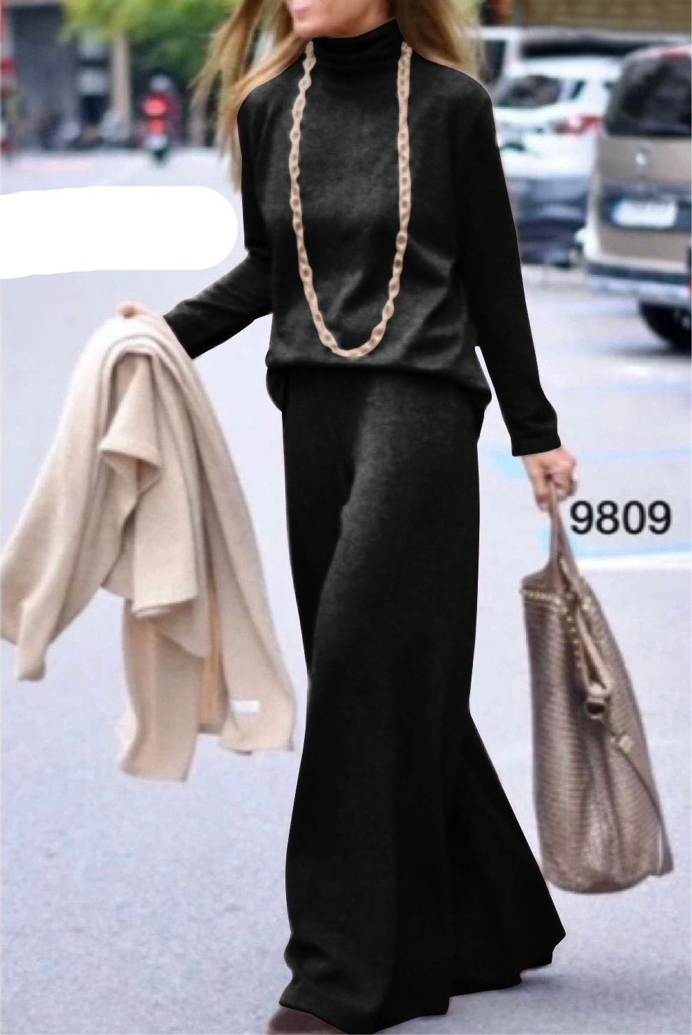 Conjunto de Jersey y Pantalón de Lana Suave foto 8