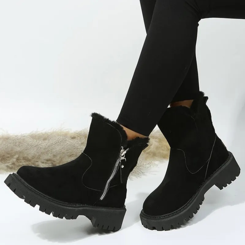 Botas de Invierno Forradas y Cómodas en color negro