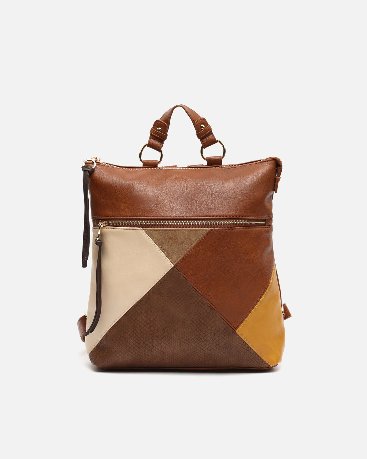 Mochila Antirrobo con Estampado Patchwork