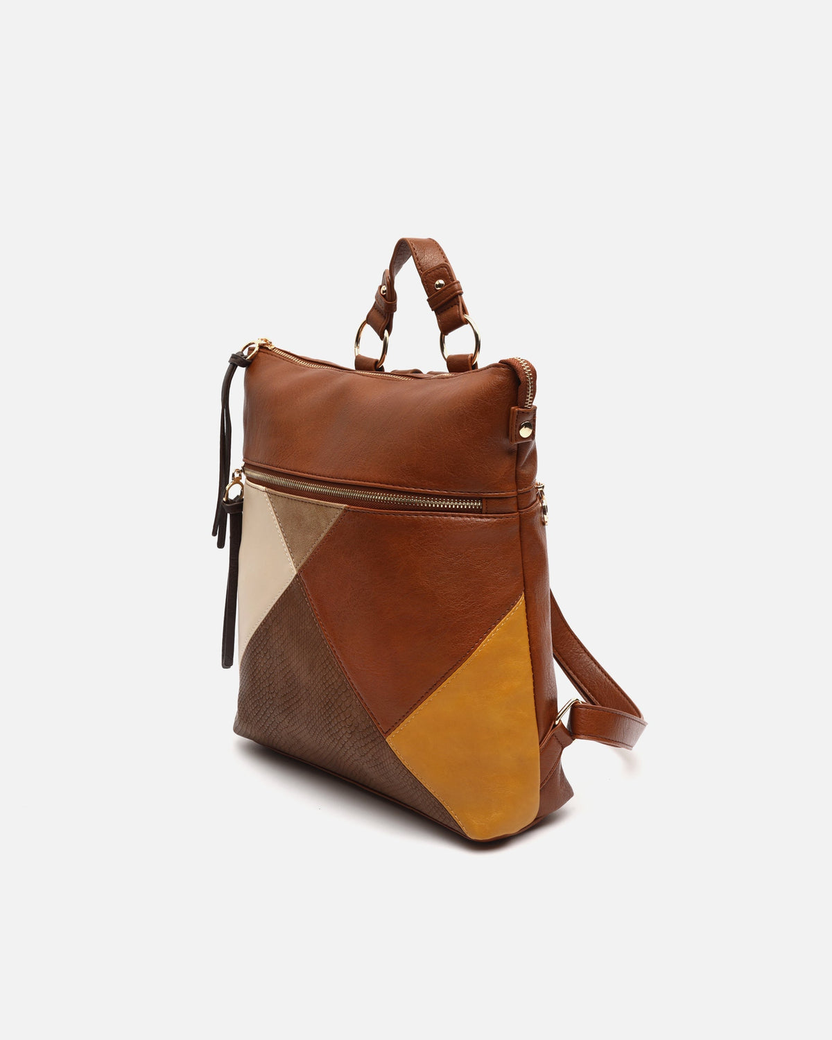Mochila Antirrobo con Estampado Patchwork