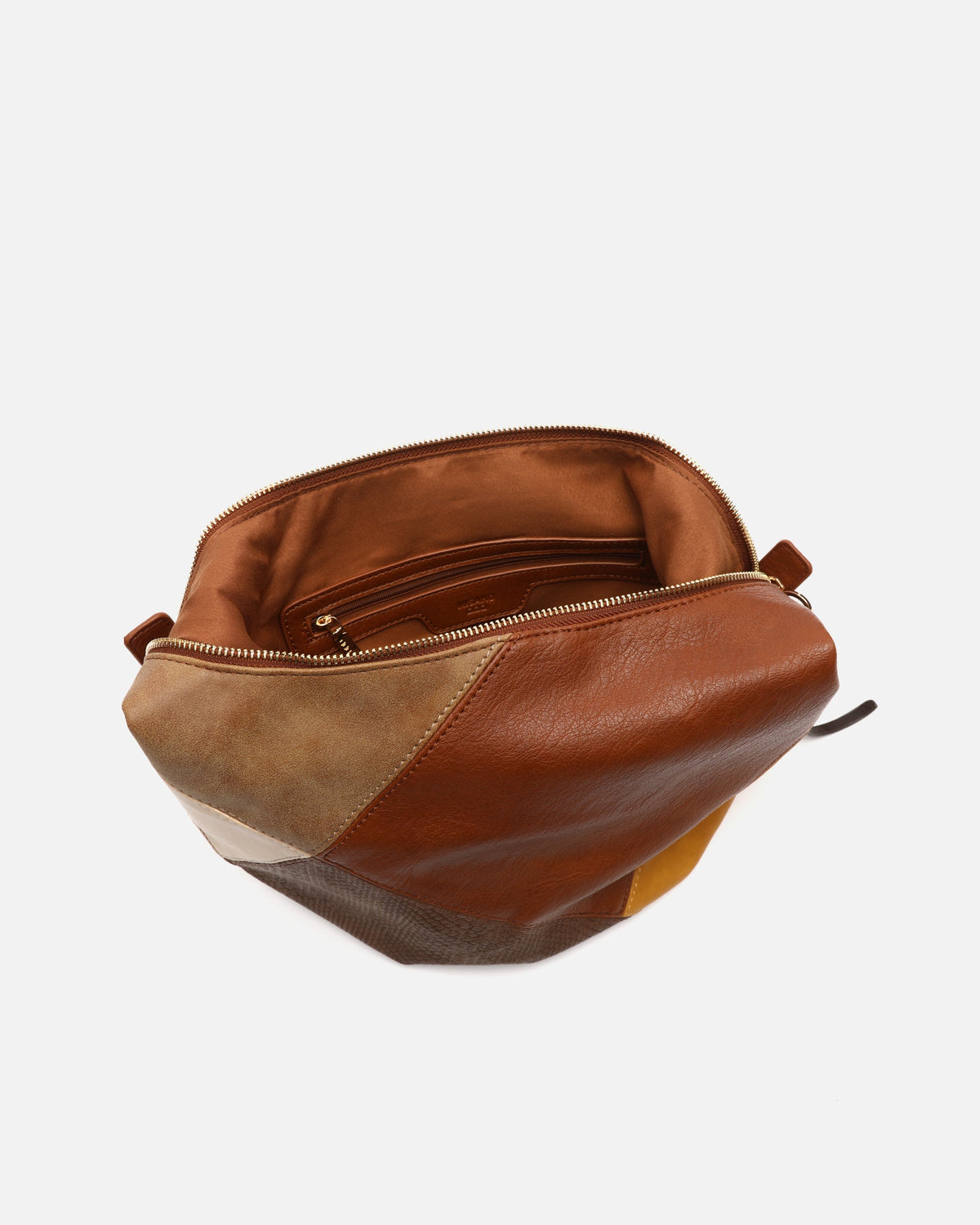 Bolso Hobo con Estampado Patchwork