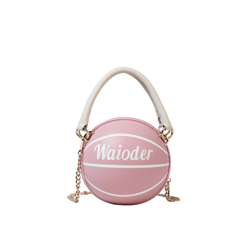 Bolso Forma de Balón con Cadena Bandolera Mujer