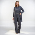 Conjunto Elegante Estructurado Moderno en color gris