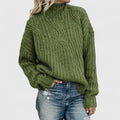 Jersey Texturizado de Cuello Alto en color verde