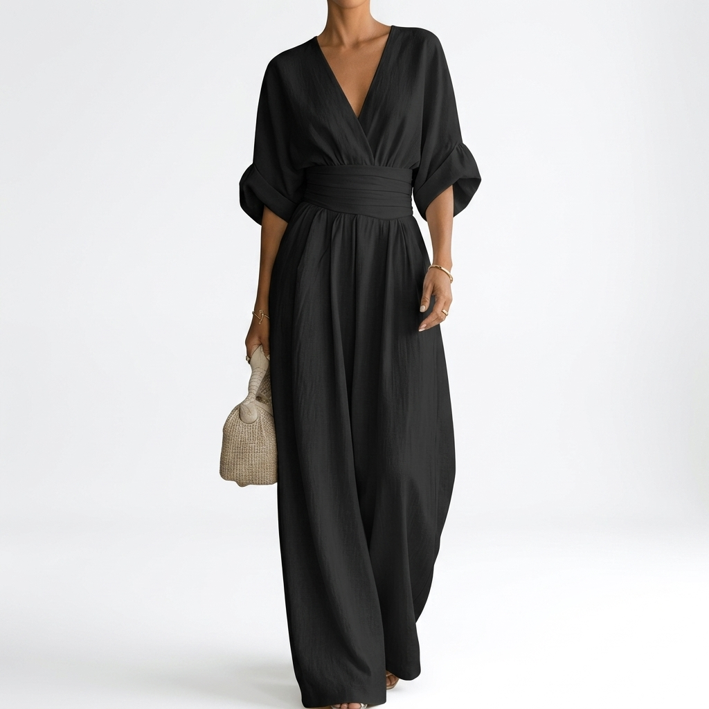 Mono Fluido Elegante Estilo Verano en color negro