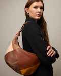 Bolso Hobo con Estampado Patchwork