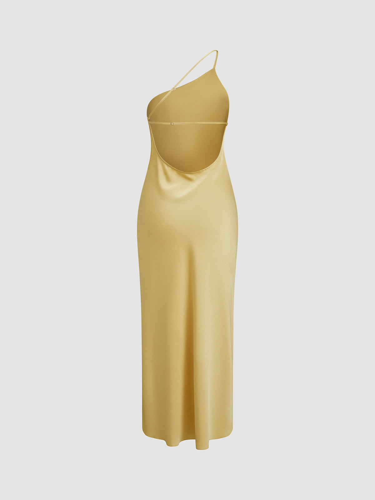 Women's Open-Back Spaghetti Strap Maxi Slip Dress