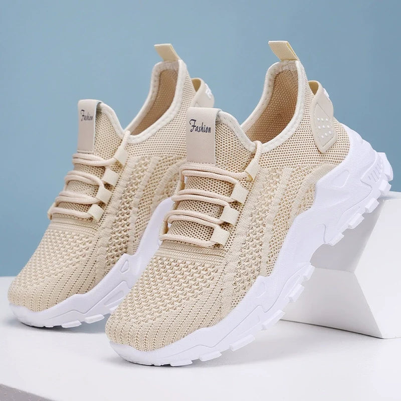 Zapatillas Ergonómicas Cómodas en color beige