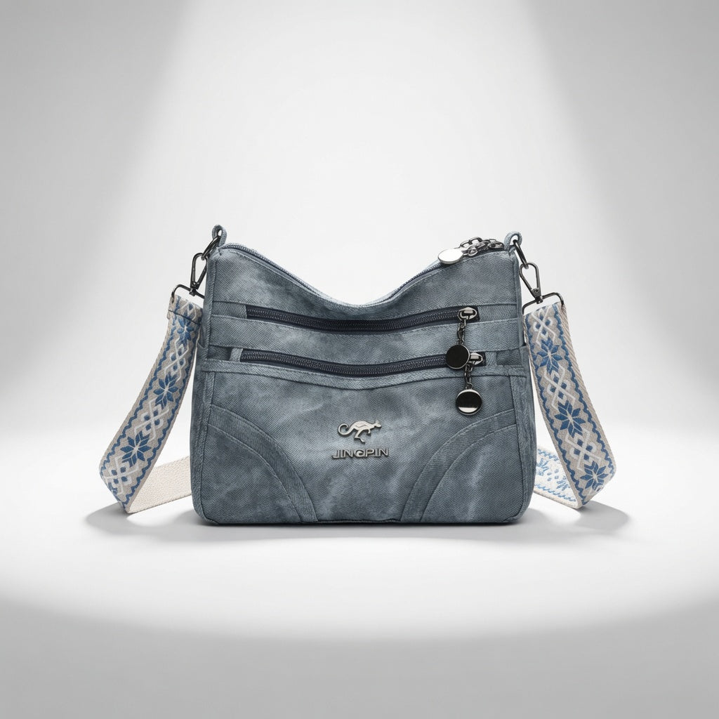 Bolso Bandolera de Gran Capacidad en color azul