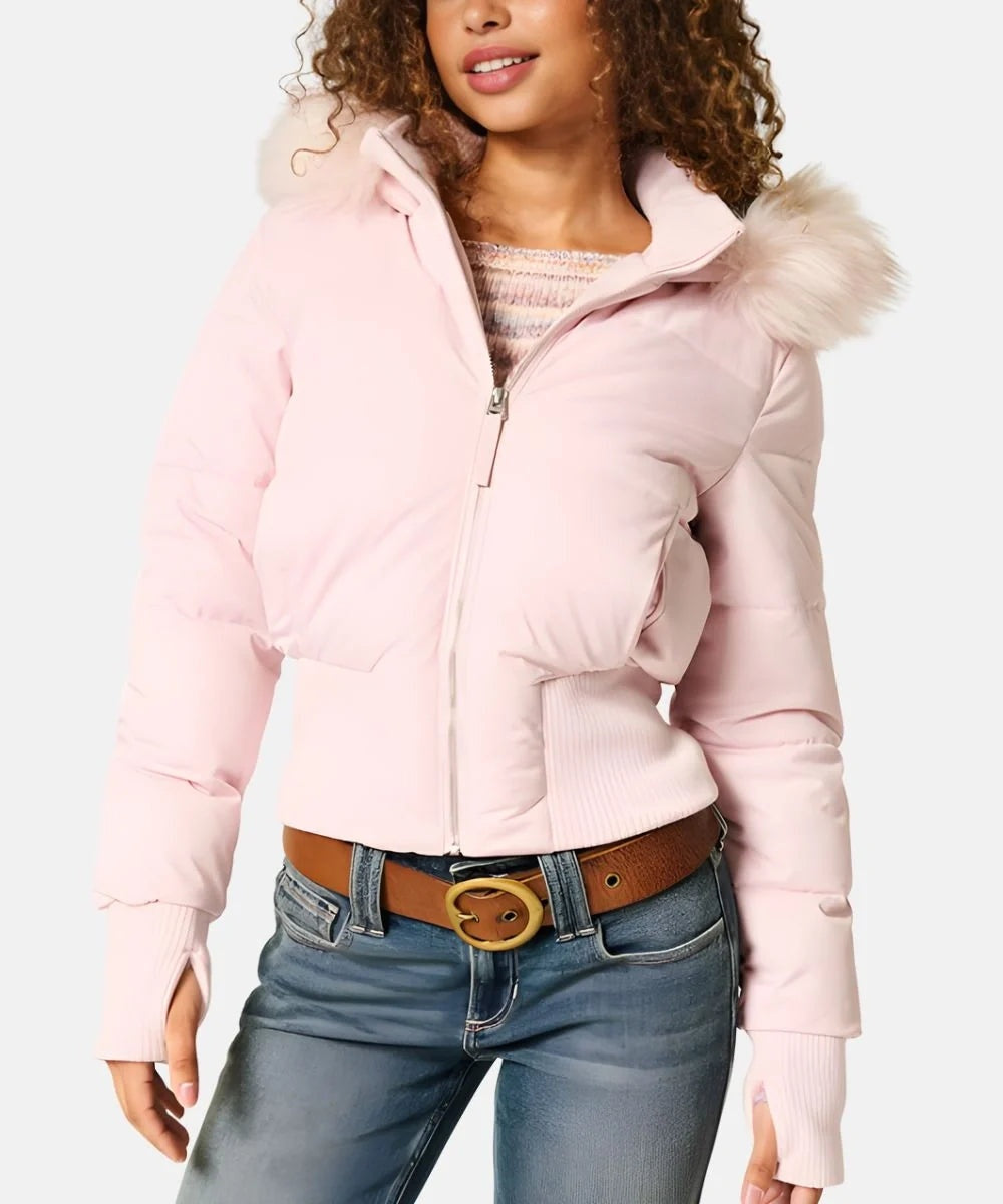 Chaqueta Plumífera Mujer Capucha Desmontable