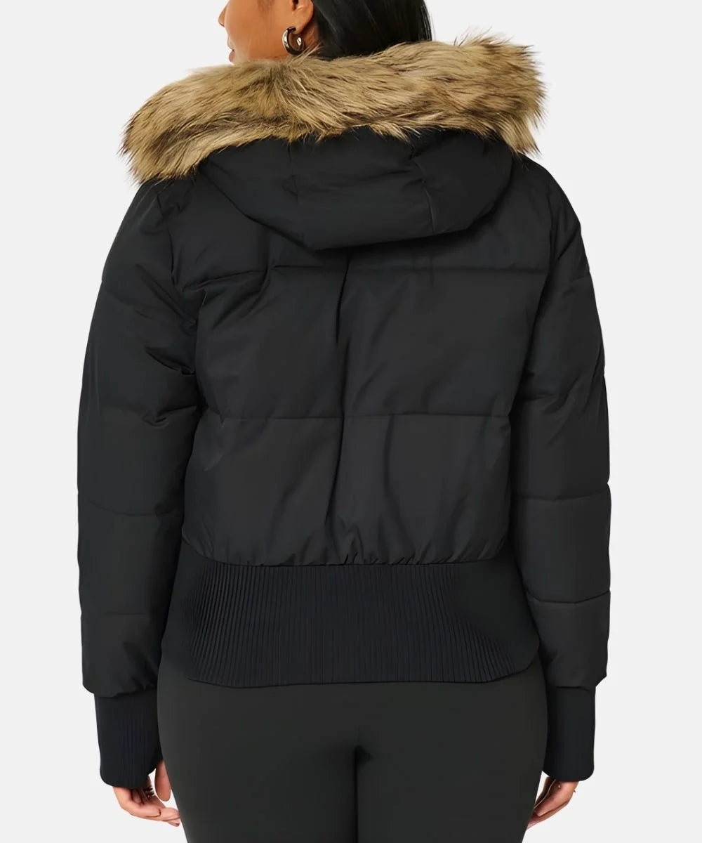 Chaqueta Plumífera Mujer Capucha Desmontable