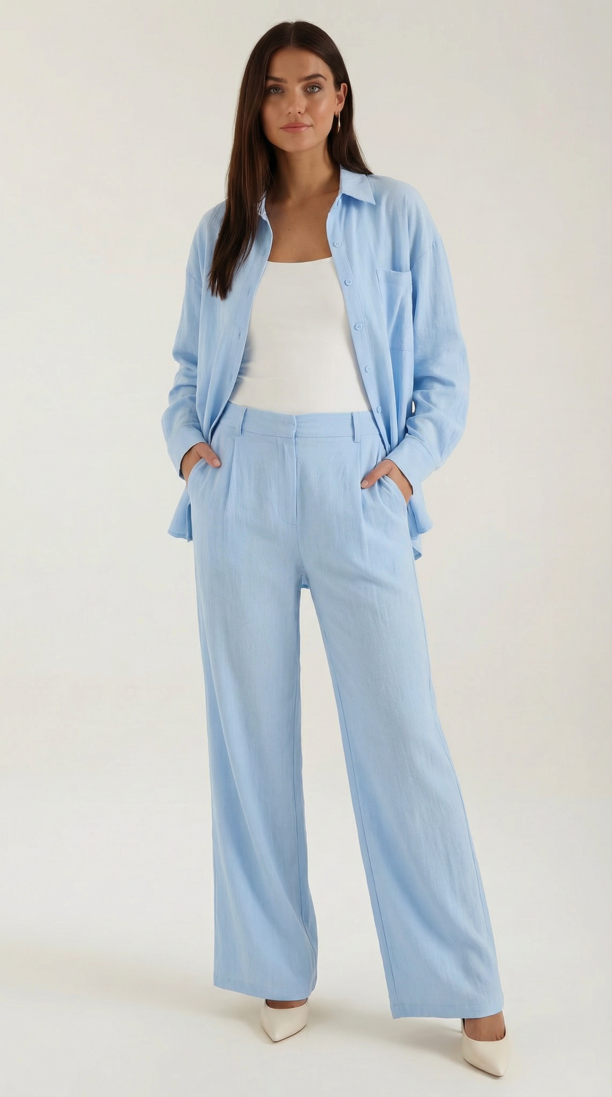 Conjunto de Botones de Algodón Ámbar Mujer