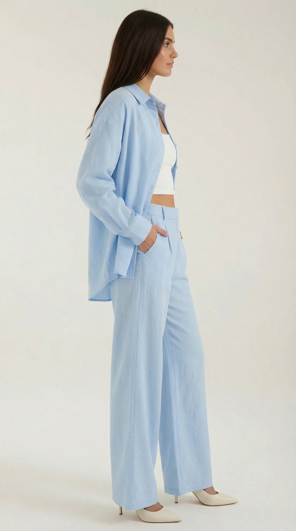 Conjunto de Botones de Algodón Ámbar Mujer