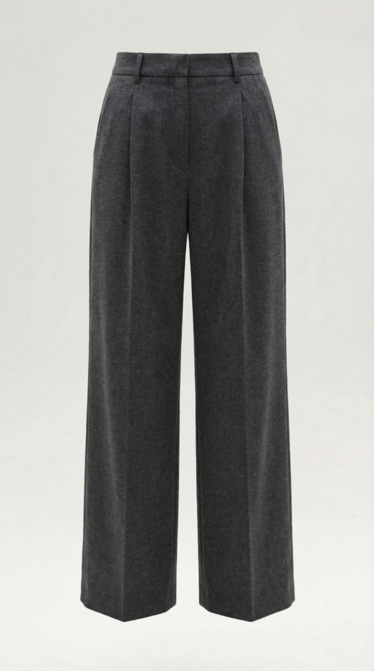 Pantalón Recto Plisado Mujer