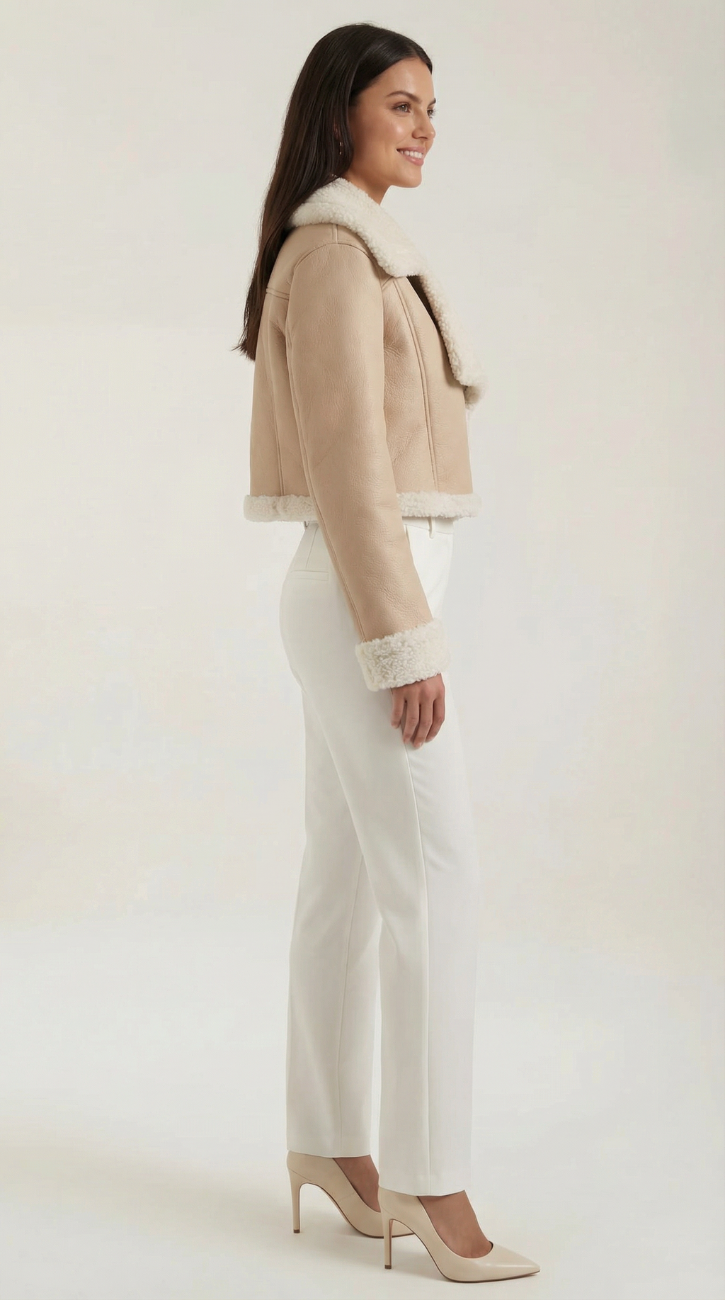 Chaqueta Corta de Forro Polar Mujer