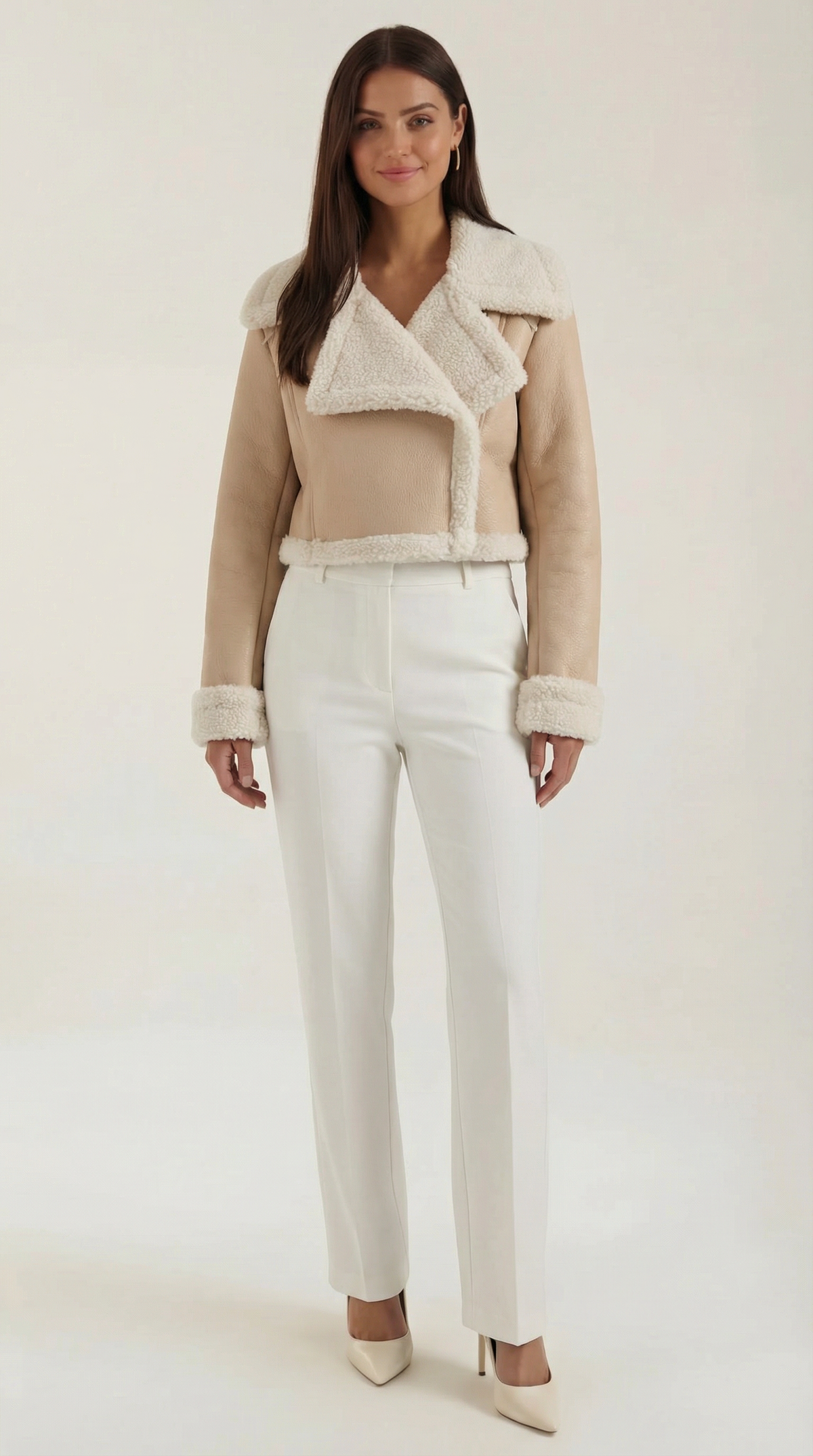 Chaqueta Corta de Forro Polar Mujer