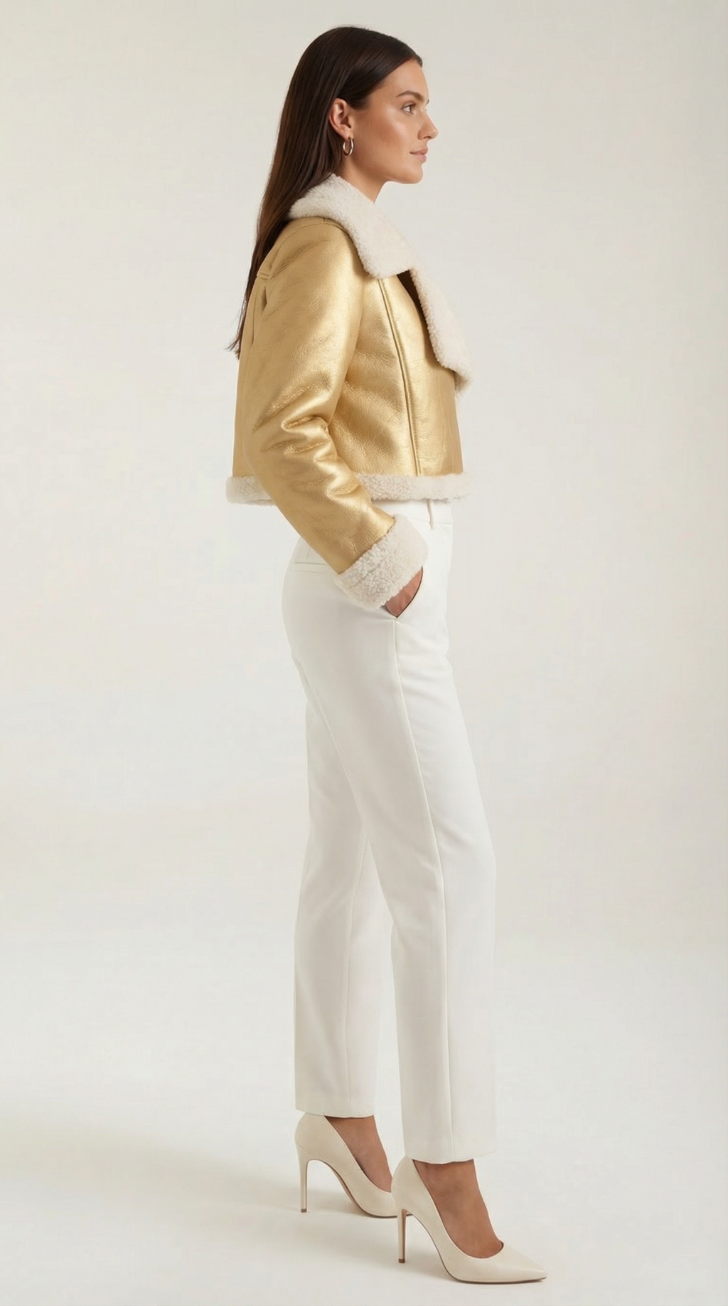 Chaqueta Corta de Forro Polar Mujer