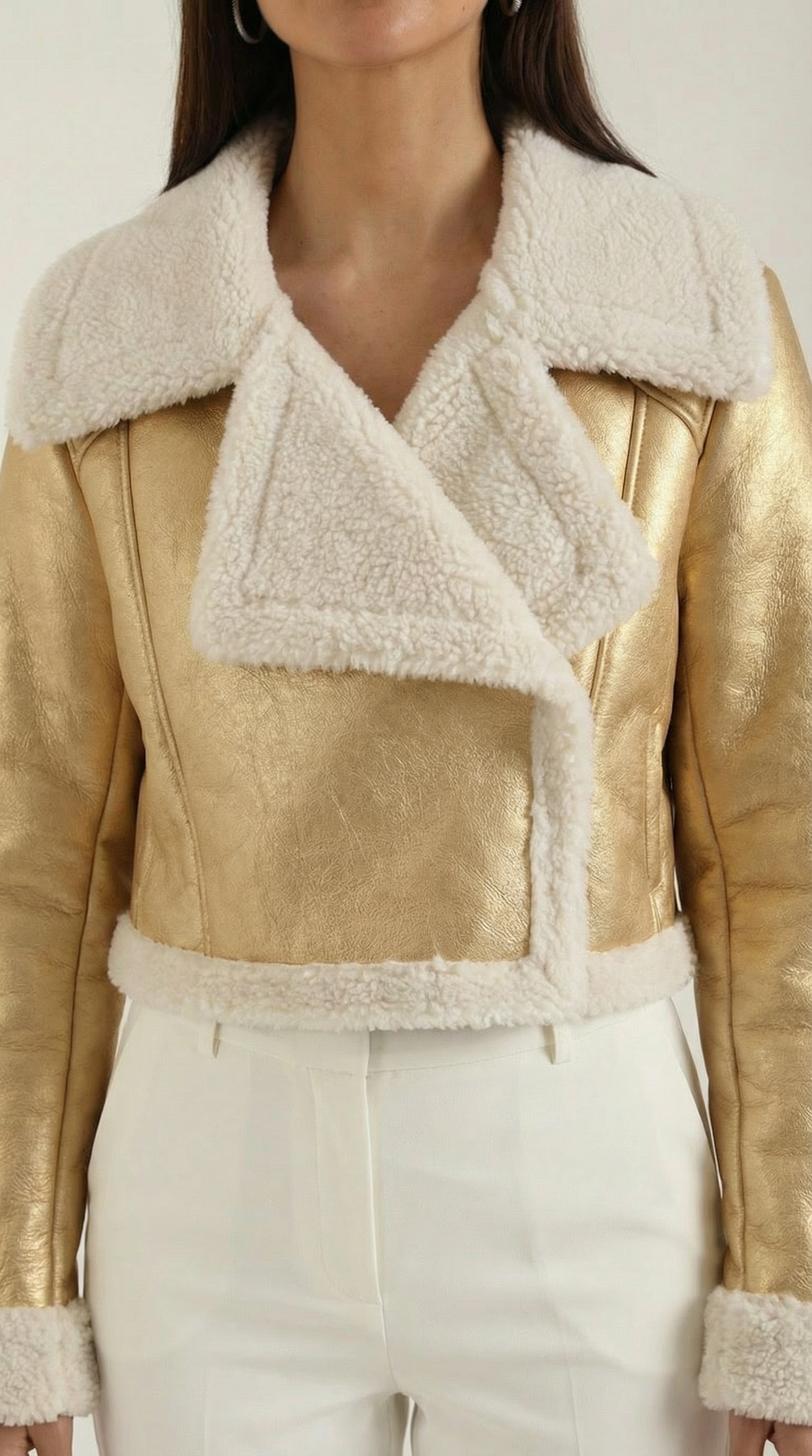 Chaqueta Corta de Forro Polar Mujer