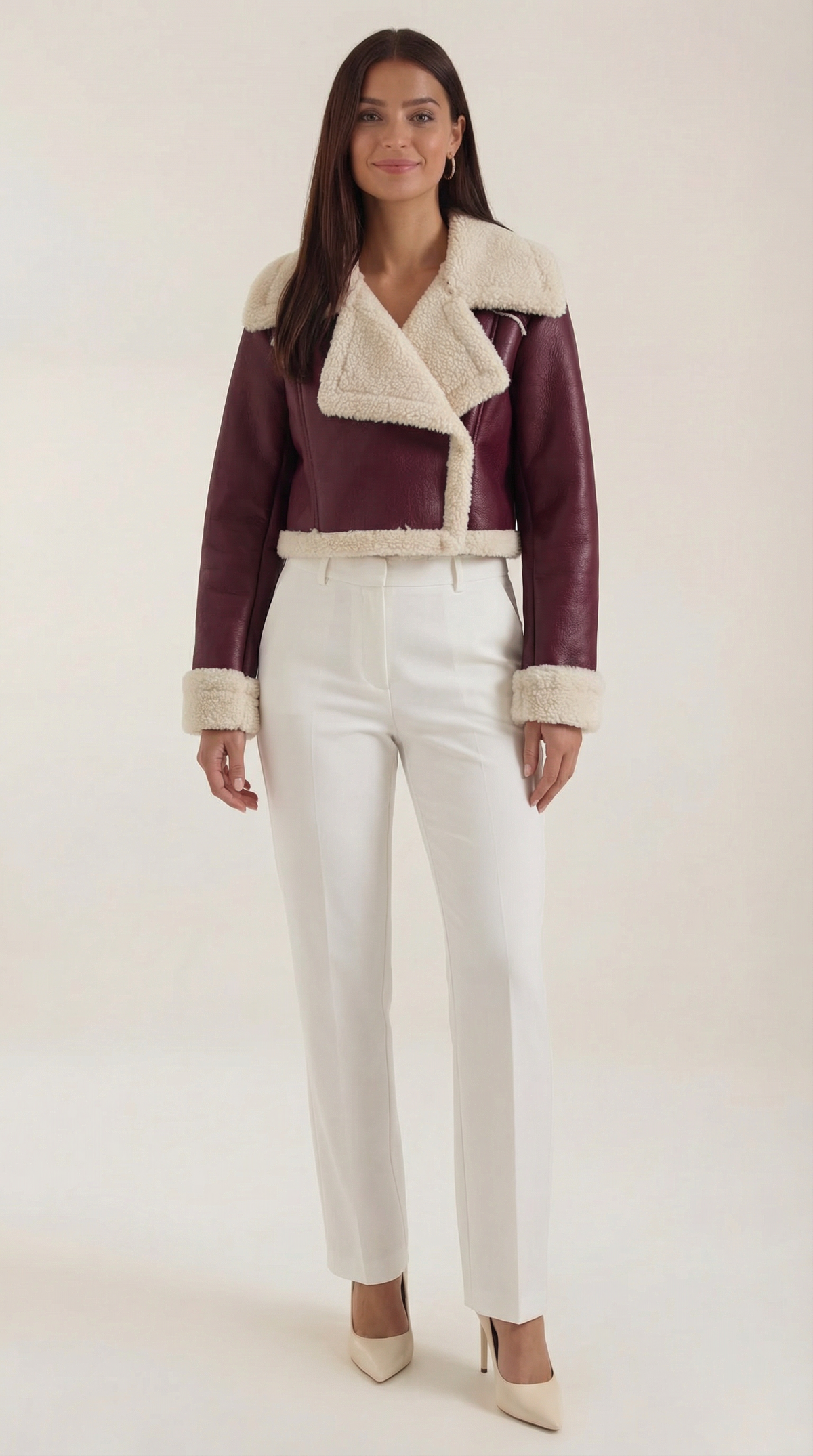 Chaqueta Corta de Forro Polar Mujer