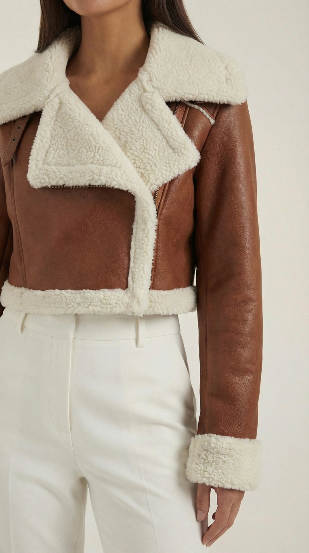 Chaqueta Corta de Forro Polar Mujer