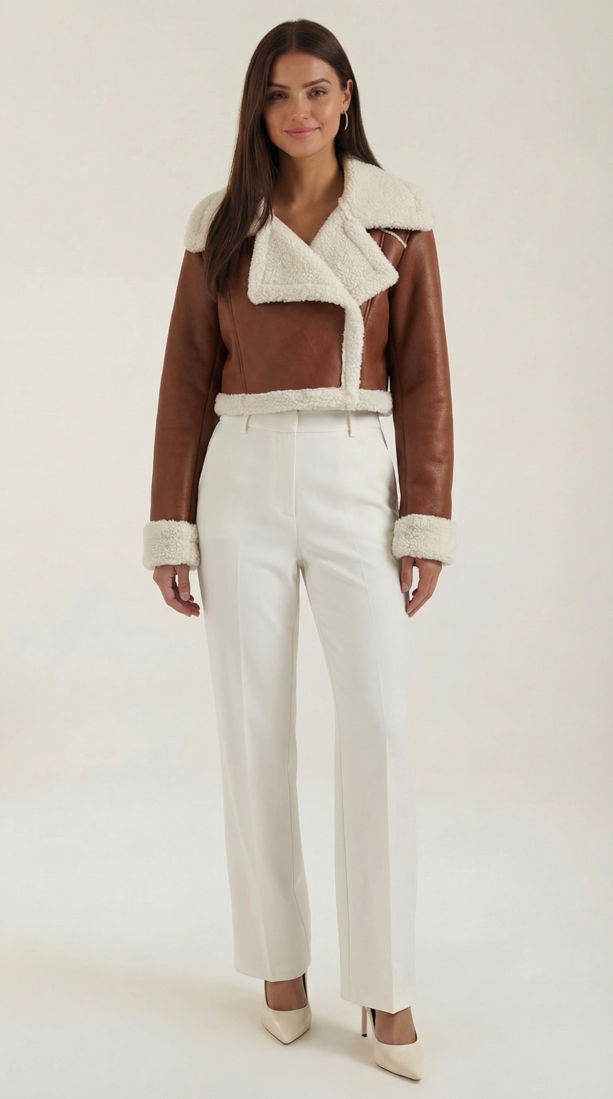 Chaqueta Corta de Forro Polar Mujer
