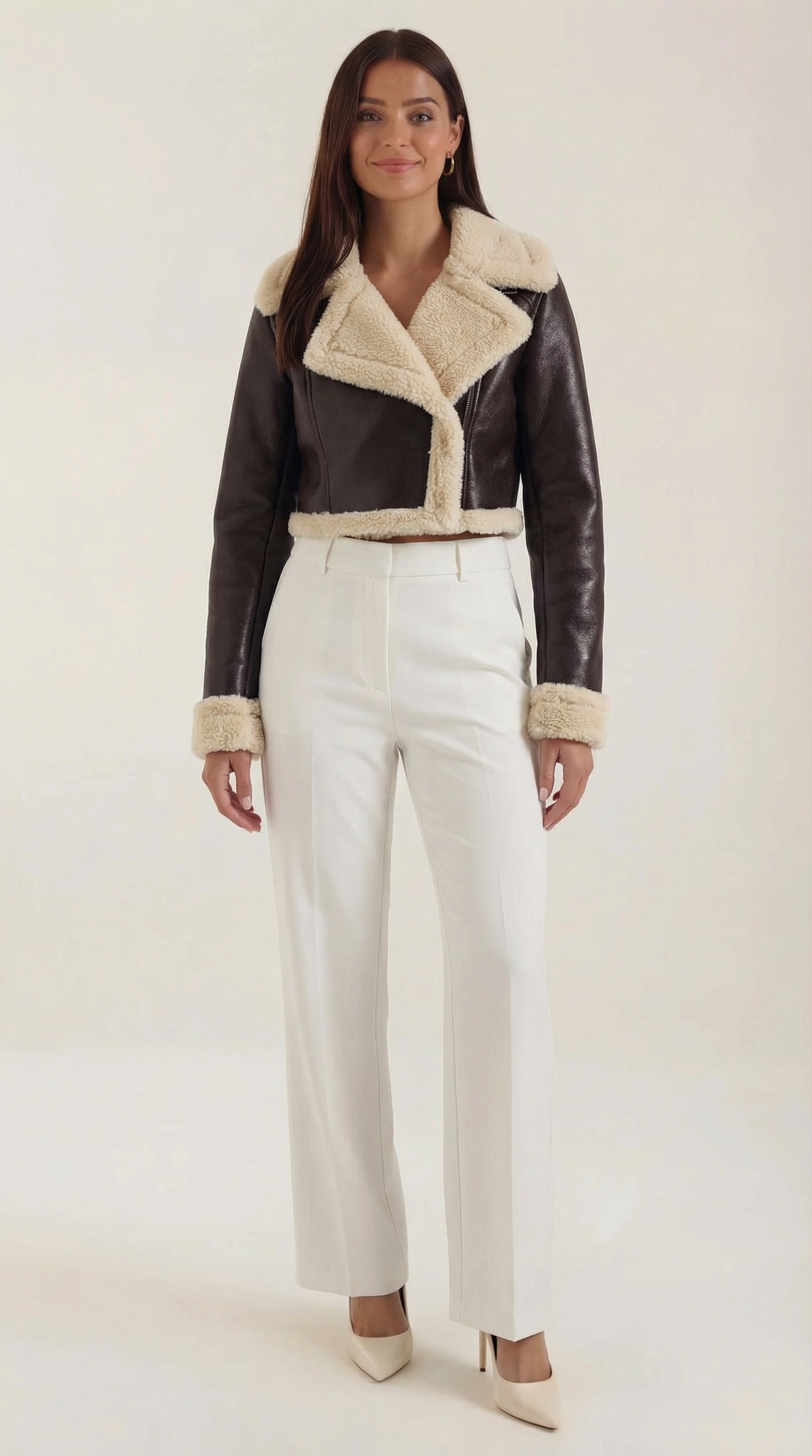 Chaqueta Corta de Forro Polar Mujer