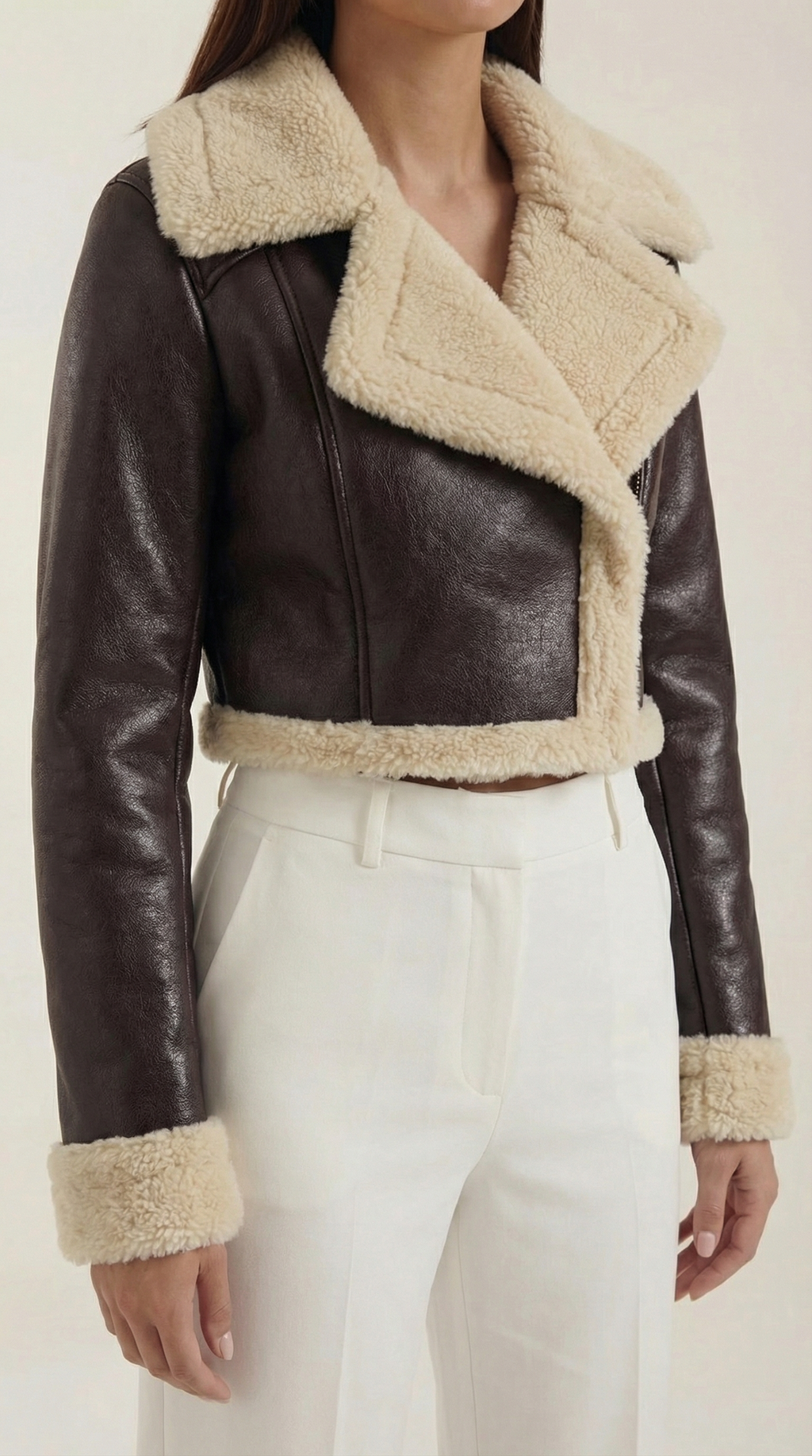 Chaqueta Corta de Forro Polar Mujer