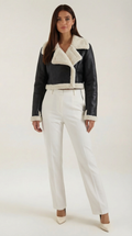 Chaqueta Corta de Forro Polar Mujer
