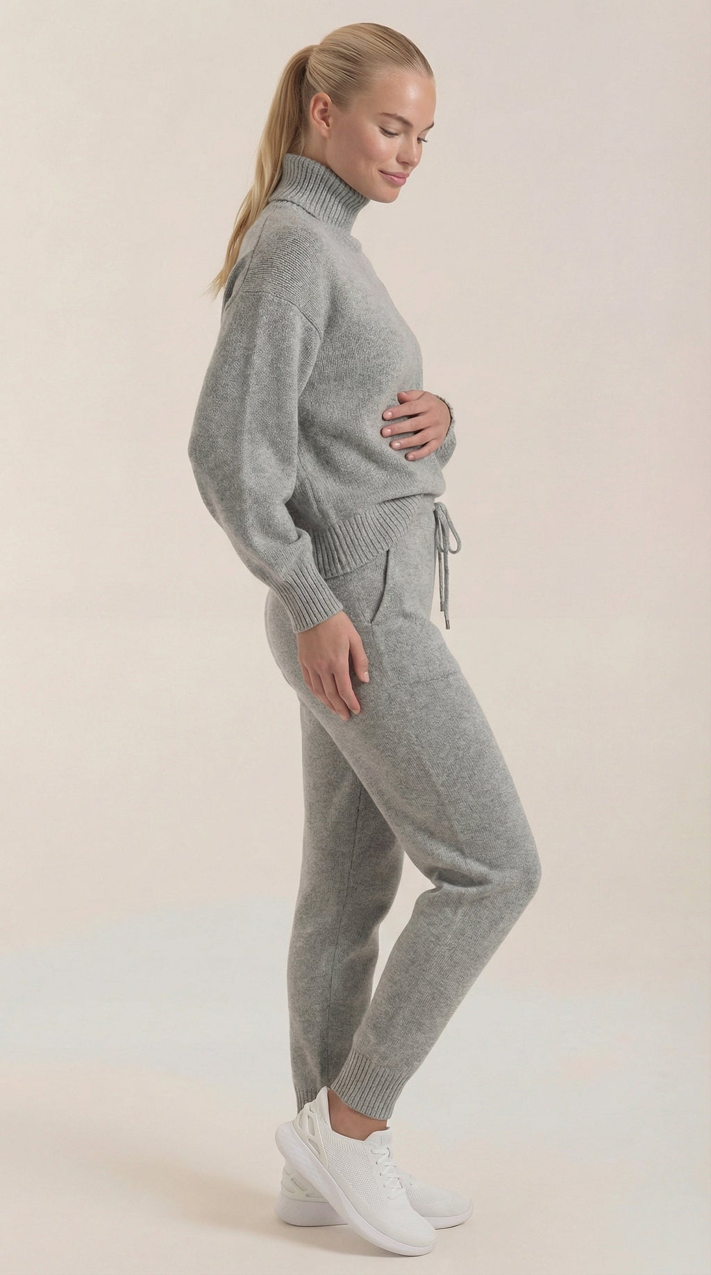 Conjunto Lounge Mavis de Punto con Cuello Alto Mujer