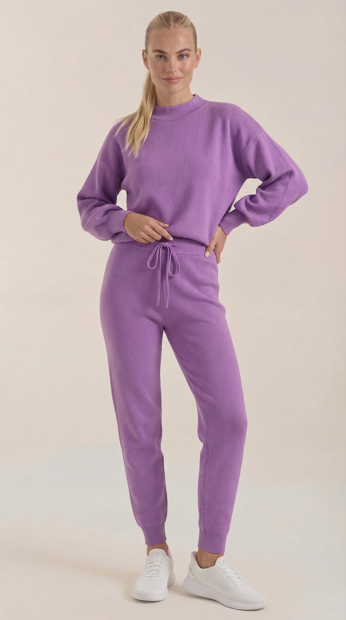 Conjunto Lounge Mavis de Punto con Cuello Alto Mujer