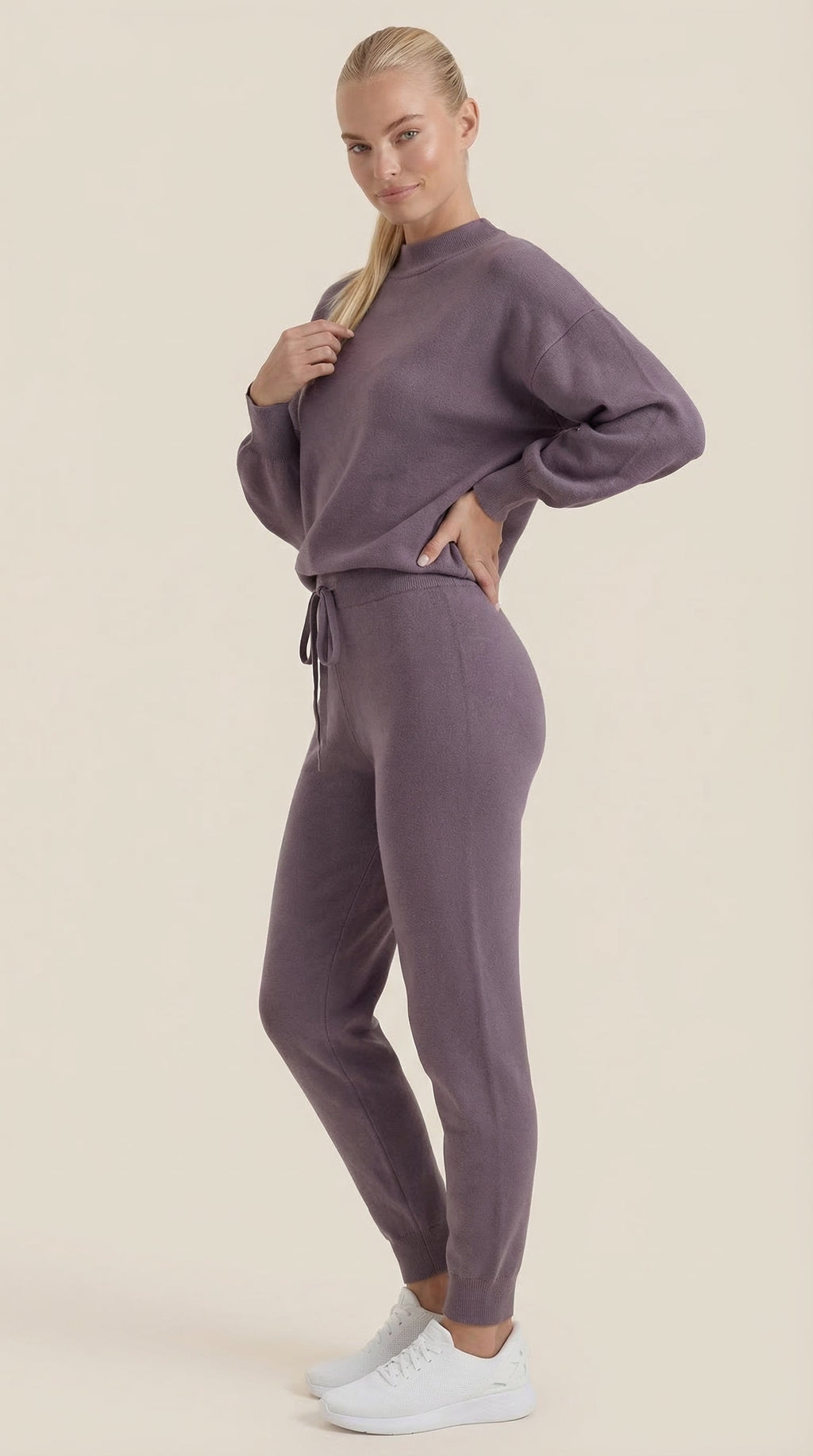 Conjunto Lounge Mavis de Punto con Cuello Alto Mujer