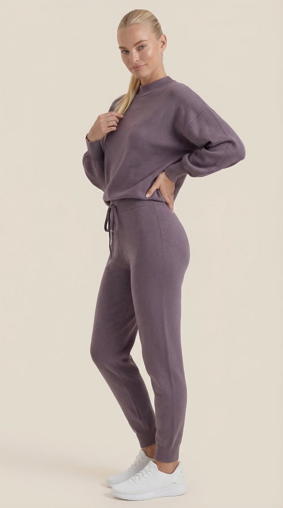 Conjunto Lounge Mavis de Punto con Cuello Alto Mujer
